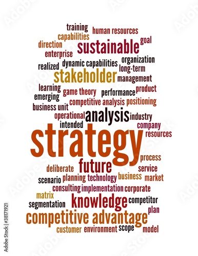 strategy word cloud - red 2