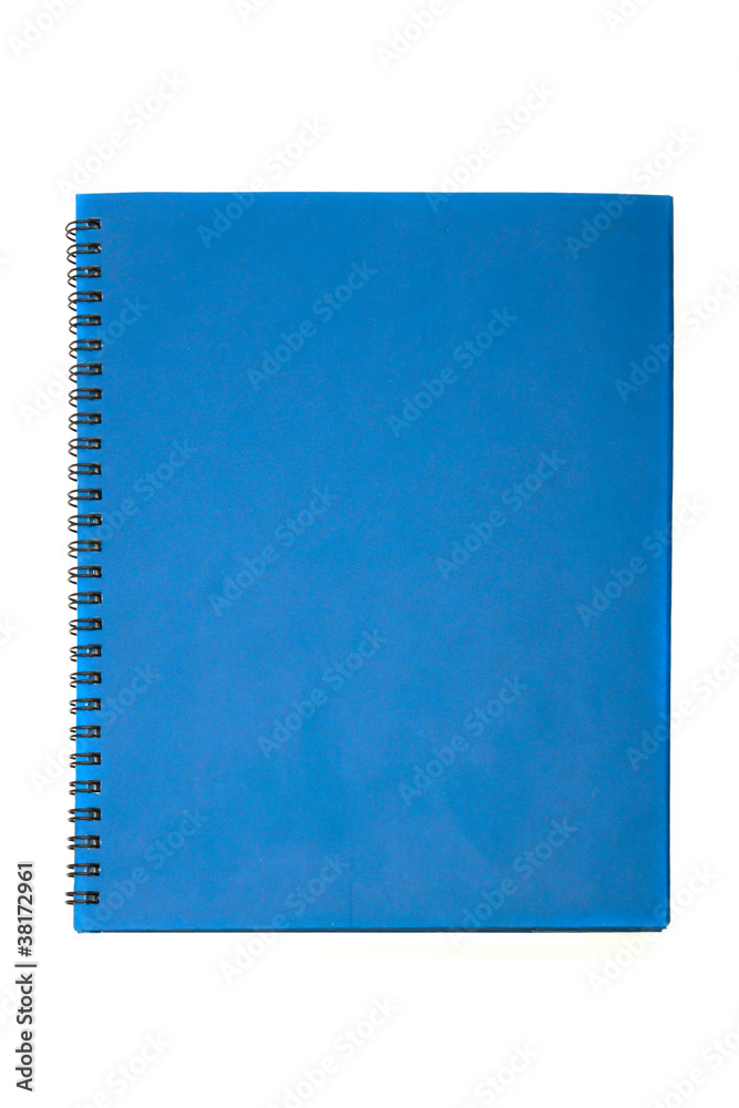 blue cover of Note book Horizontal