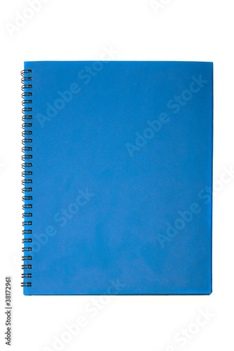 blue cover of Note book Horizontal
