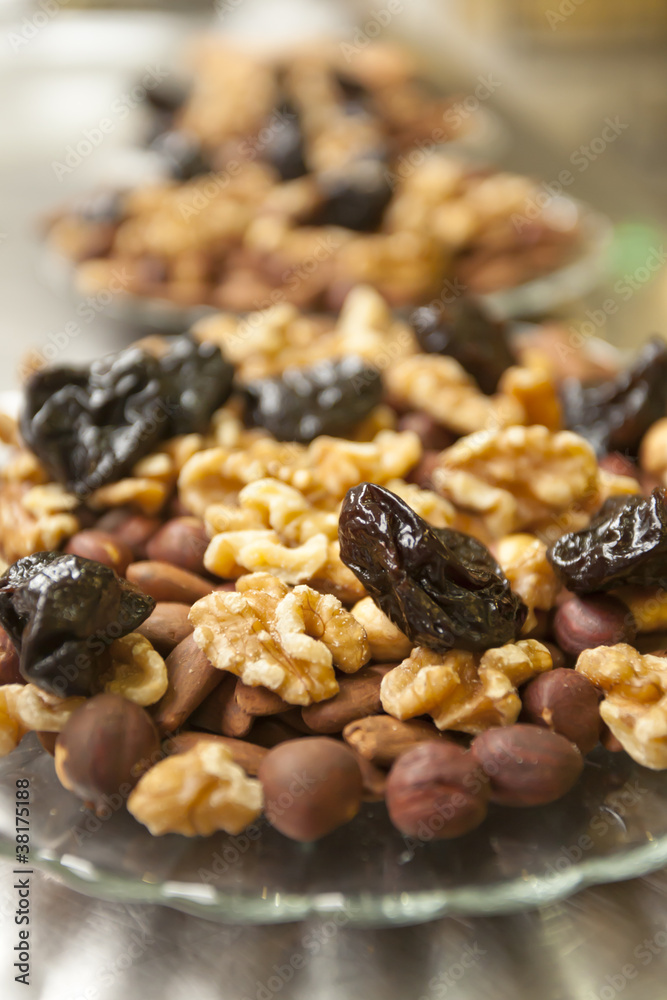 Nuts in dishes Nuts in dishes