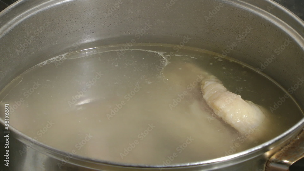 Preparations of a meat broth. Preparations of a meat broth.
