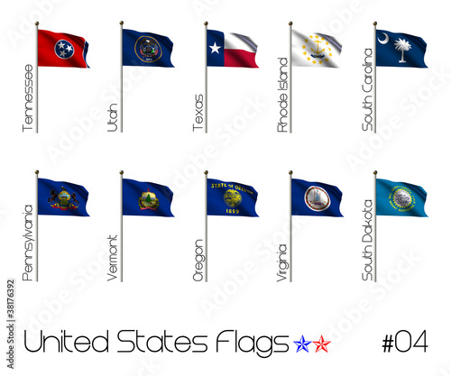 Collection of US Flags photo