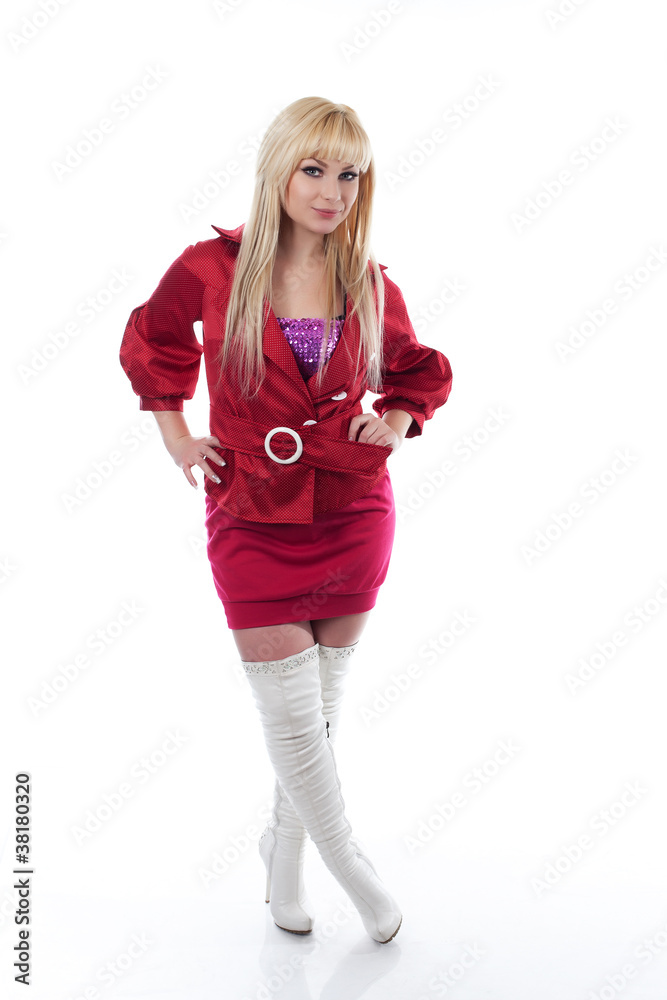 Portrait of pretty woman isolated Portrait of pretty woman isolated