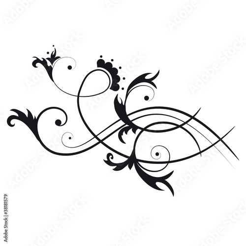 abstract floral swirl