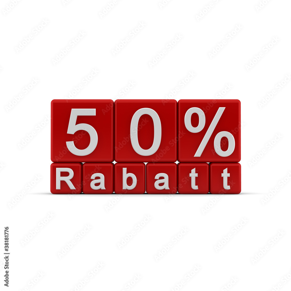 50 % Rabatt