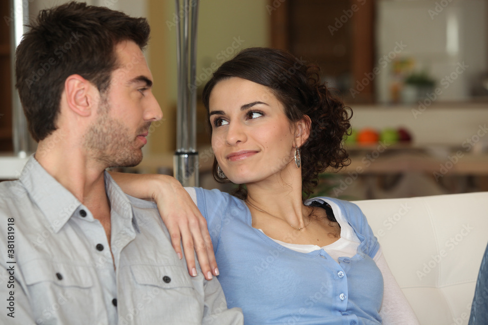 Couple on couch