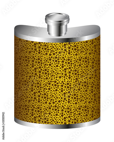 Alcoholism, pocket whisky bottle