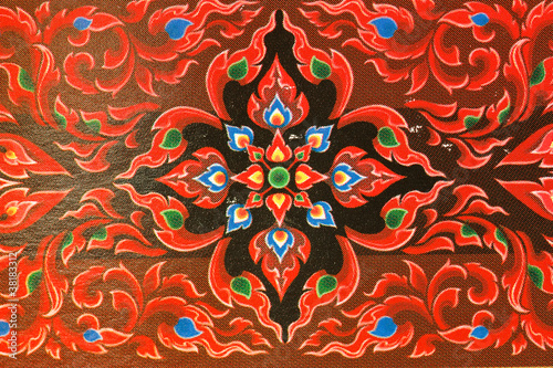 Art in the temples of Thailand.