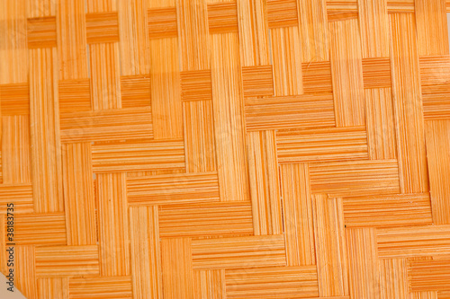 Texture of bamboo weave used for background .