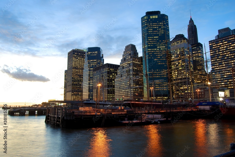 Obraz premium Wall Street Financial Center
