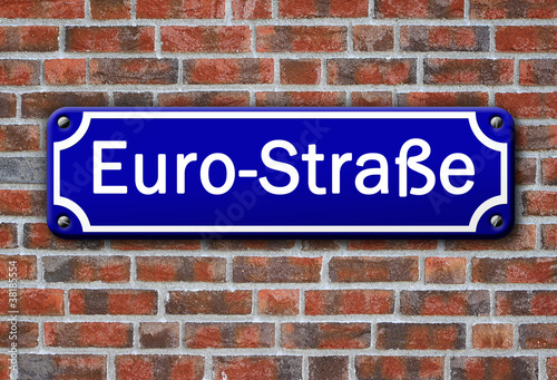 Strassenschild  Euro-Straße