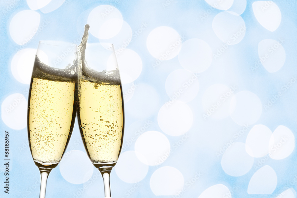 two glasses of champagne two glasses of champagne