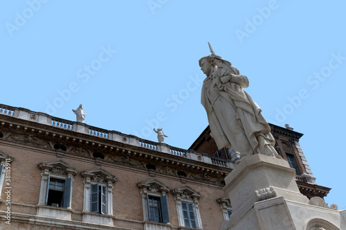 Wallpaper Mural Historic Building and Statue in the city of Modena Italy Torontodigital.ca