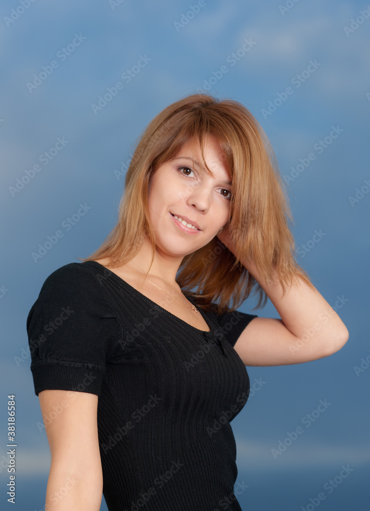 girl against the sky