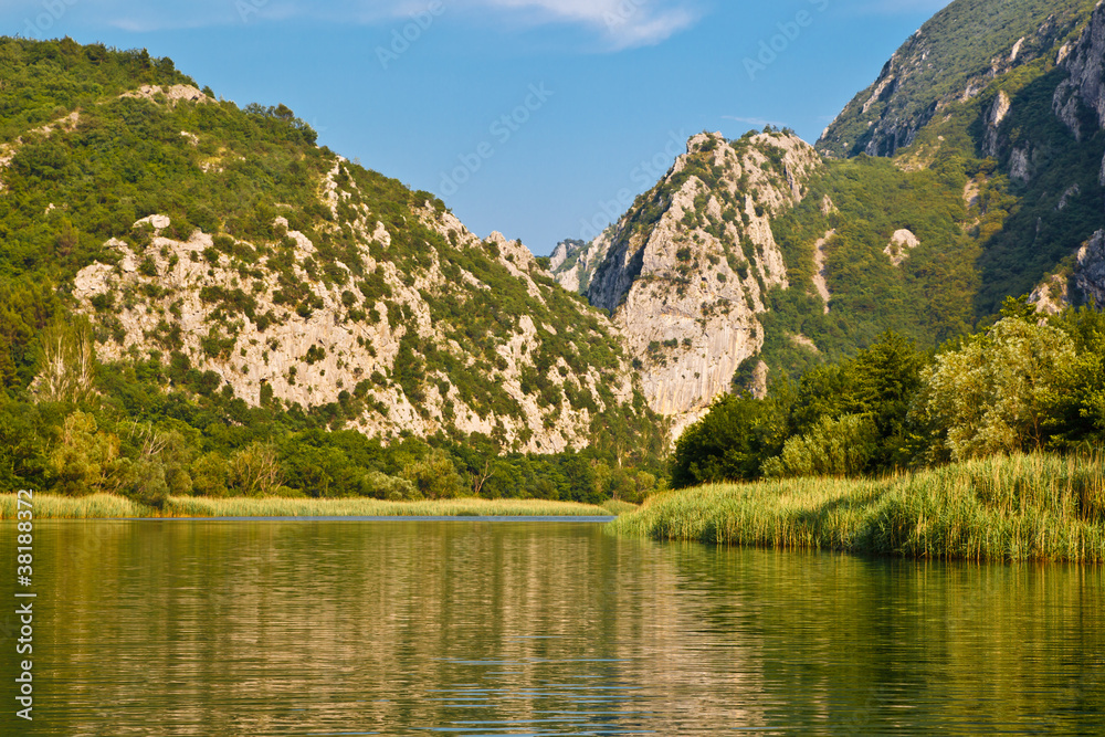 Canyon of Cetina River near Omis, Croatia