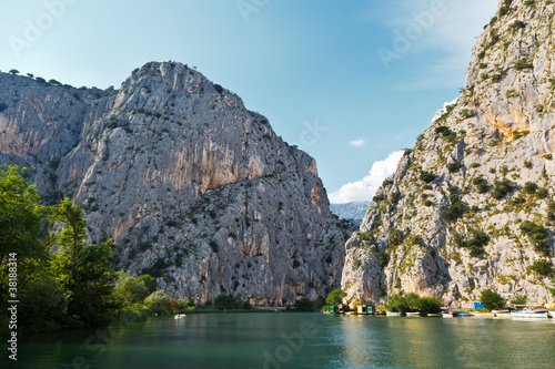 Canyon of Cetina River near Omis, Croatia