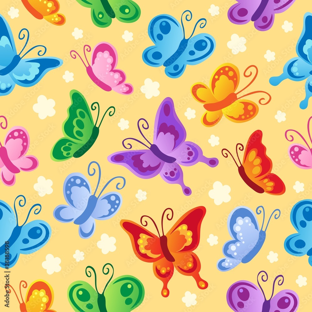 Butterfly seamless background 1