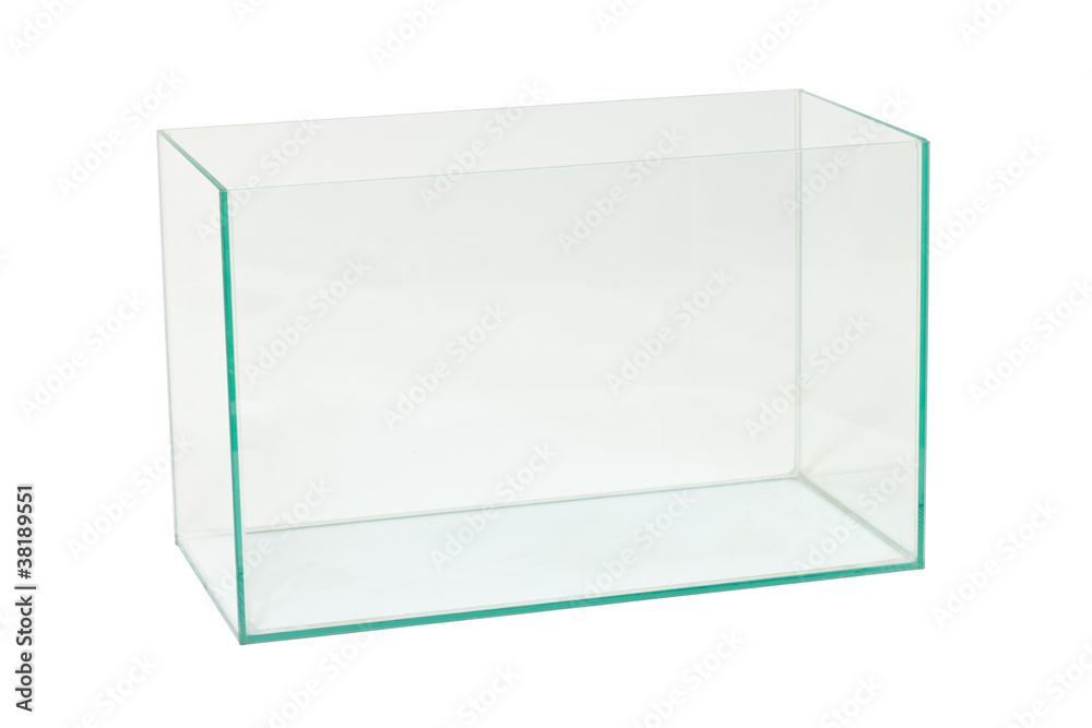 photo of aquarium isolated on white