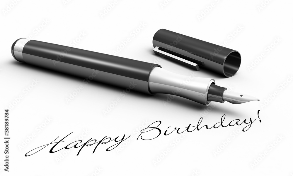 Happy Birthday - 	Stift Konzept