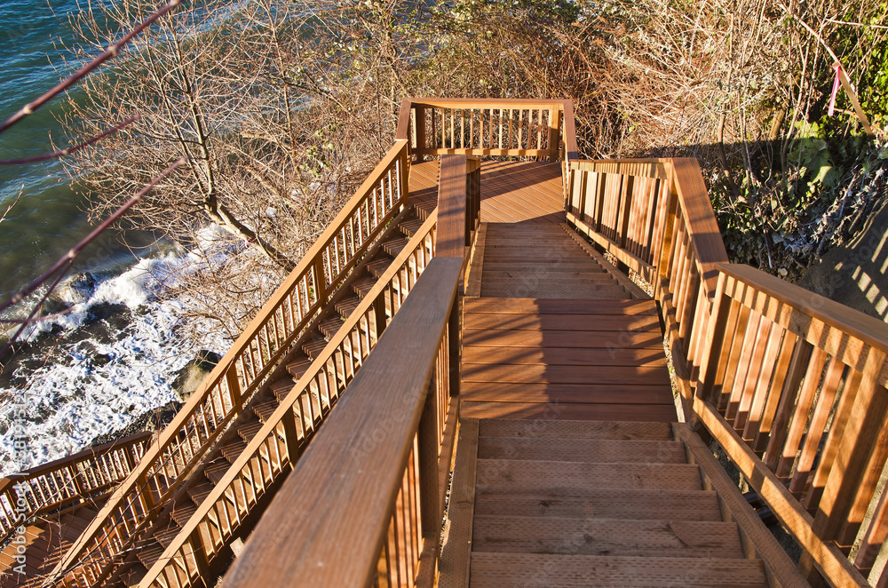 Obraz premium wooden stairs