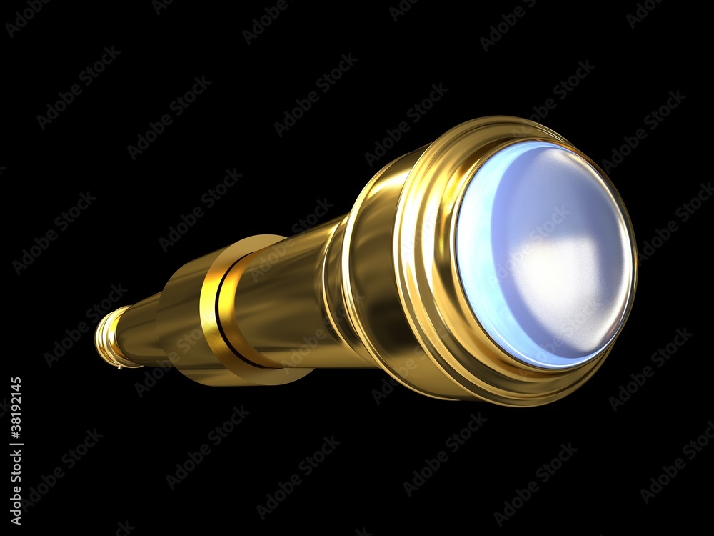 Antique brass telescope Antique brass telescope