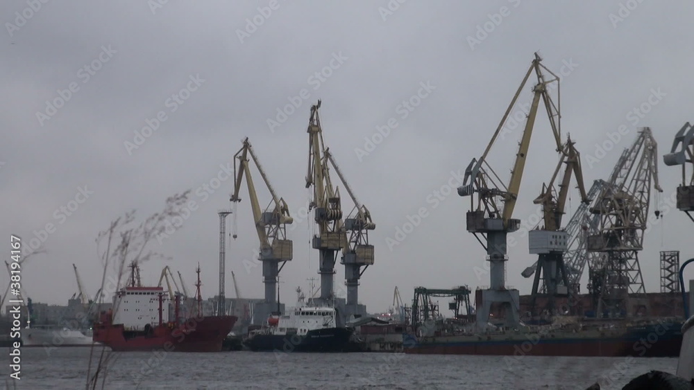 Cranes in the port Cranes in the port
