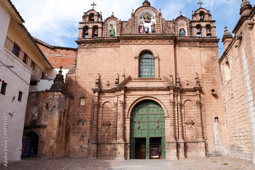 Historic buildings in Cuzco, Peru, the ancient Incas capital.