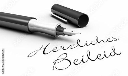 Herzliches Beileid - Stift Konzept