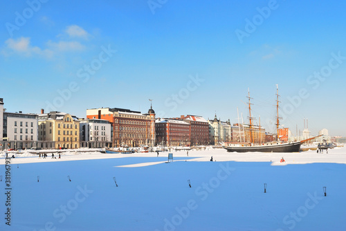 Helsinki North Harbour in winter