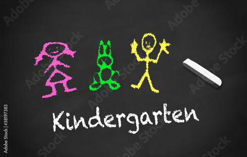 Chalkboard Kindergarten black