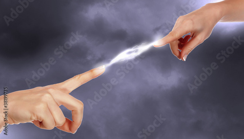 Foto Human hands in contact