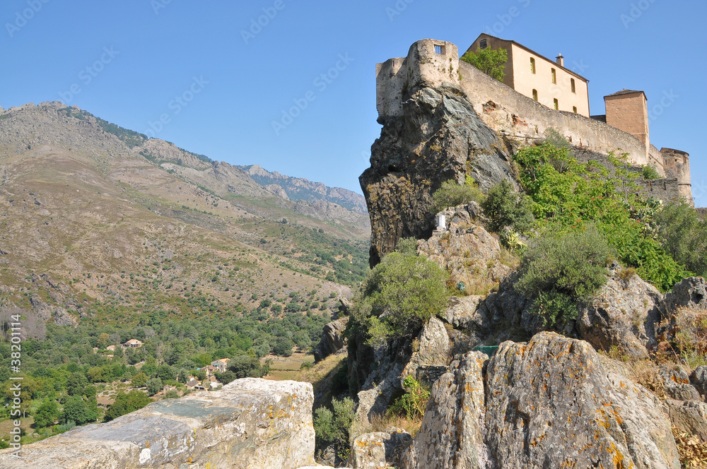 Castle on Corsica Cliff