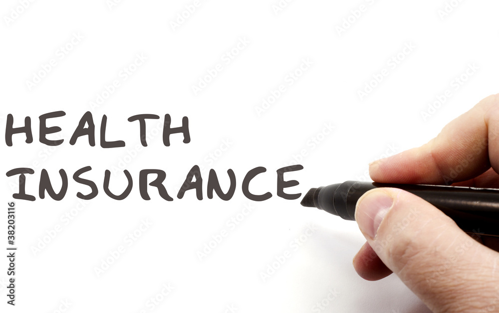 Health Insurance on Dry Erase Board Health Insurance on Dry Erase Board