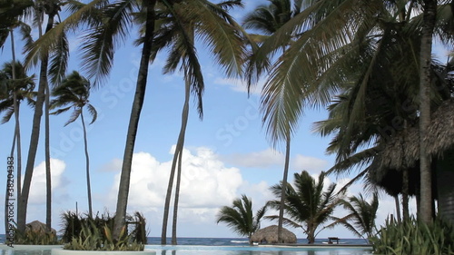 Infinity Pool Leading to Ocean