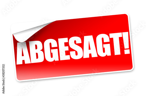 Abgesagt! Button, Icon
