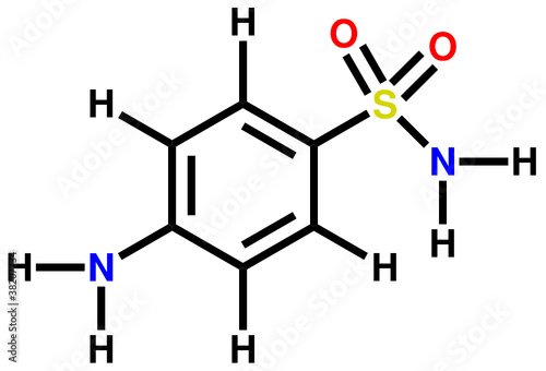 Sulfanilamide structural formula