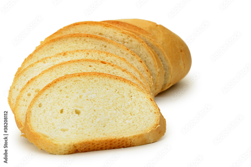 The cut bread