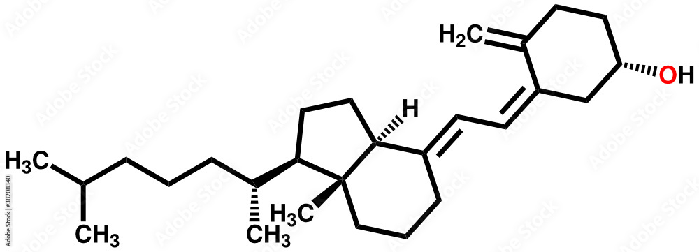 Vitamin D3 structural formula Vitamin D3 structural formula