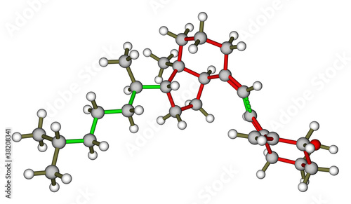Vitamin D3 molecular model