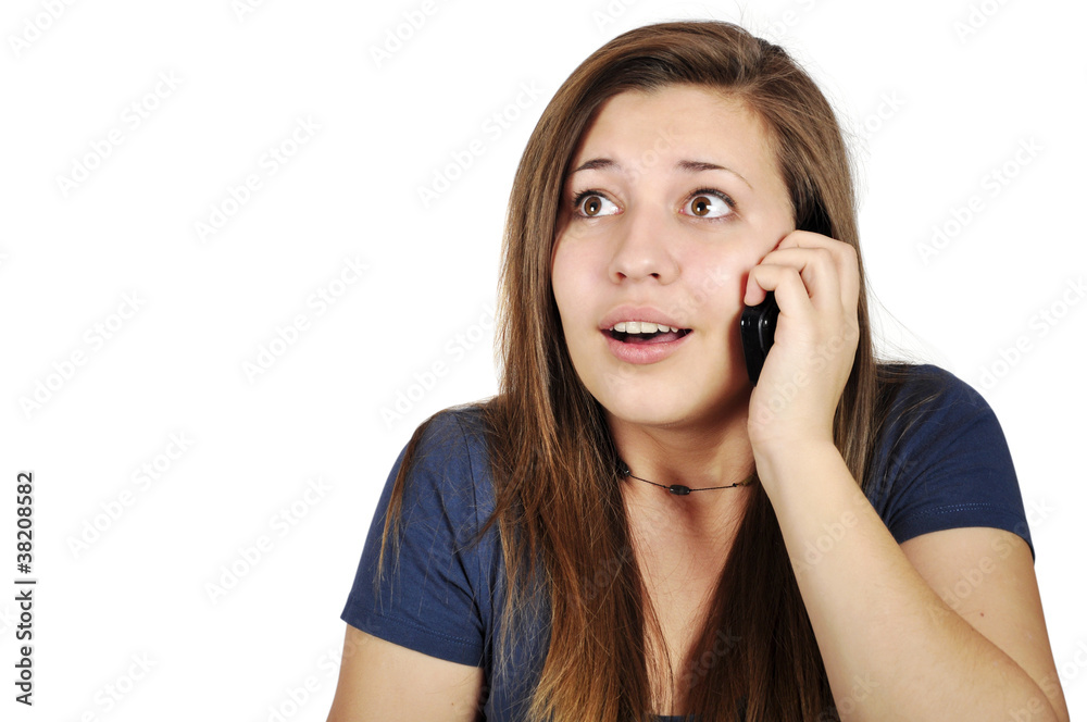 girl talking on cellphone