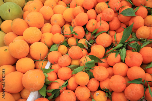 Oranges on the food market for background,Cameron Highlands Mala