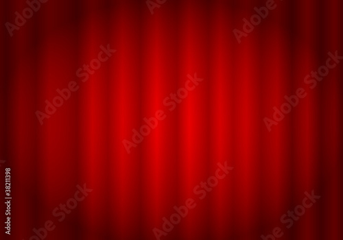 roter Vorhang mit Spot / Vignette [V]