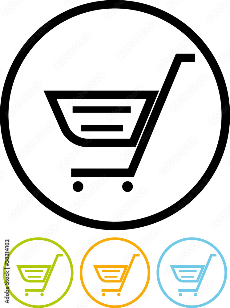 Shopping cart - Vector icon