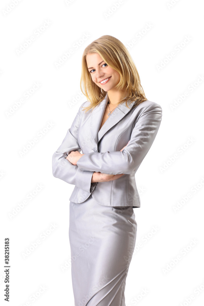 Portrait of a happy young business woman smiling Portrait of a happy young business woman smiling