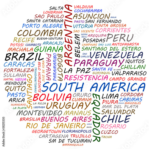 south america countries and cities