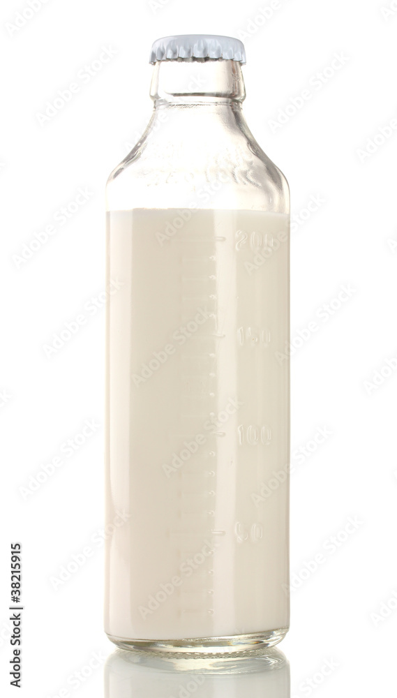 Bottle of milk isolated on white Bottle of milk isolated on white