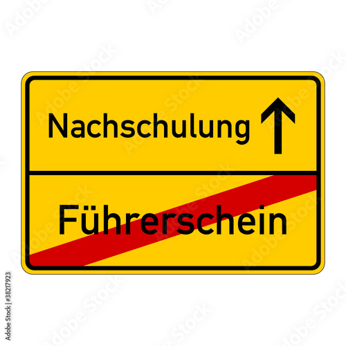 ortsschild führerschein nachschulung I