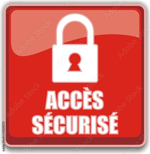 bouton accés sécurisé