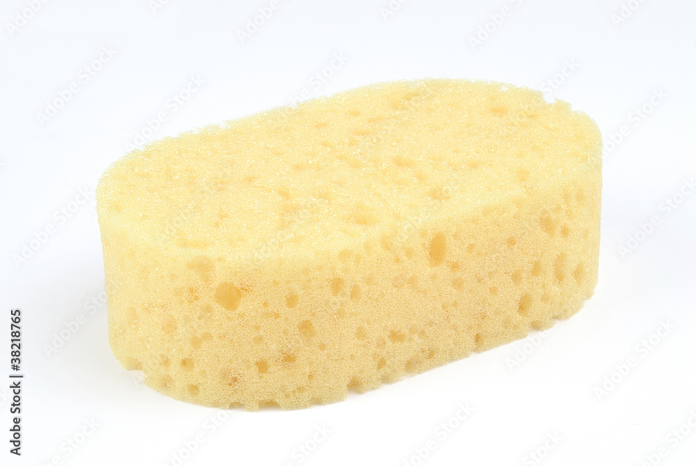 Una esponja amarilla