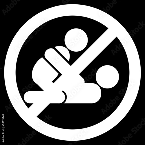No sex sign!! (white)